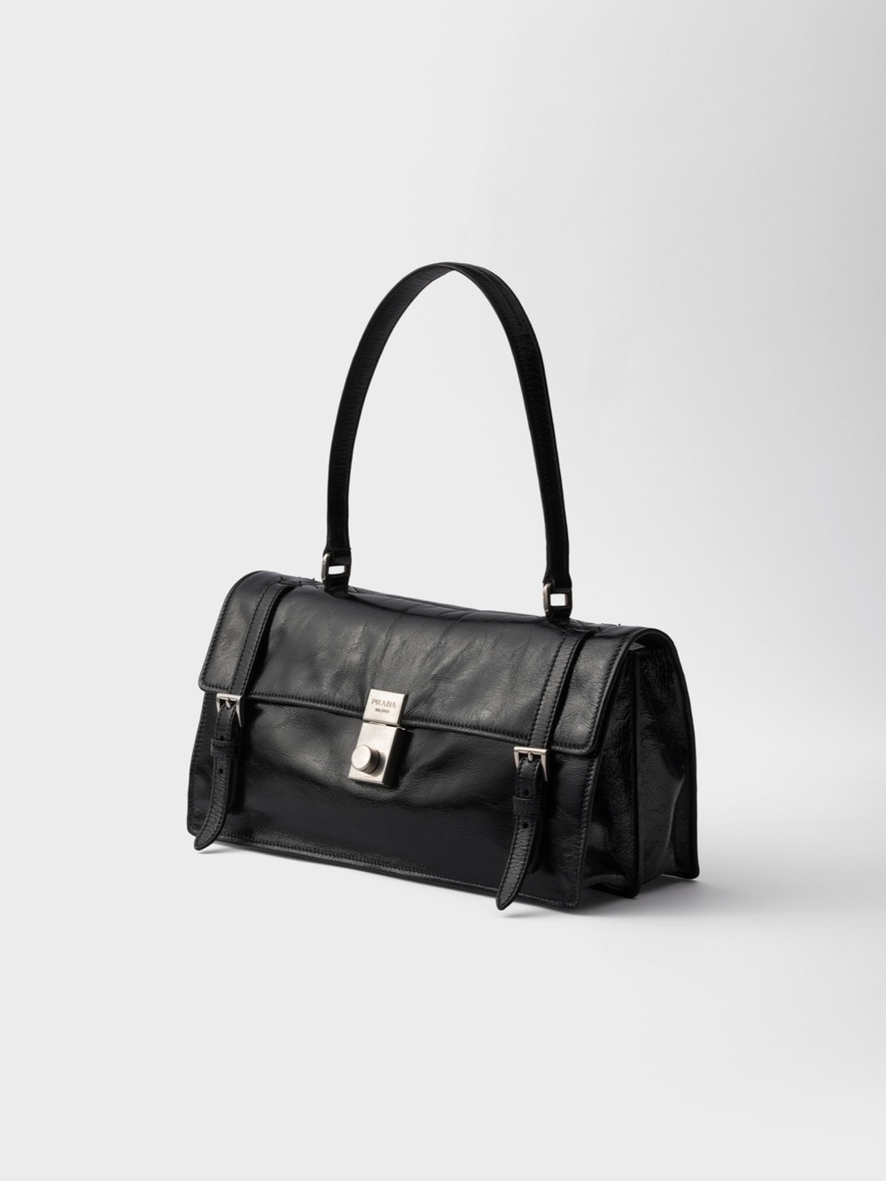 Authentic Prada 2025 Medium Leather Shoulder Bag – Like New